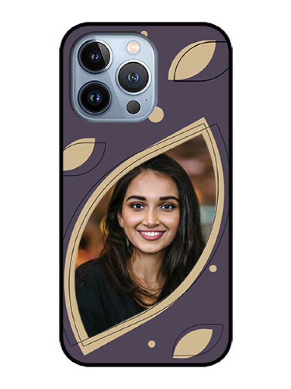 Custom iPhone 13 Pro Custom Glass Mobile Case - Falling Leaf Design