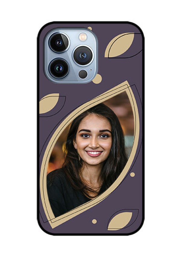 iPhone 13 Pro Custom Glass Mobile Case - Falling Leaf Design
