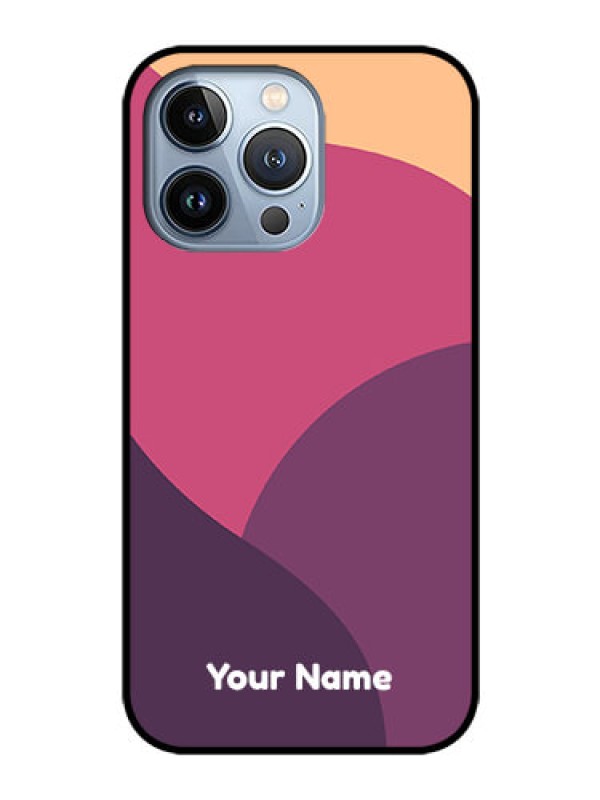 Custom iPhone 13 Pro Custom Glass Phone Case - Mixed Multi-colour abstract art Design