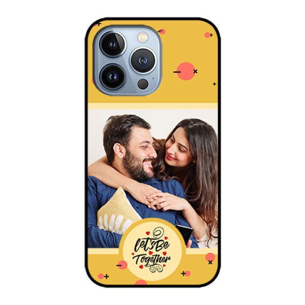 iPhone 13 Pro Photo Printing on Glass Case - Lets be Together Design