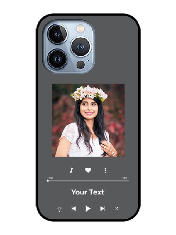 Custom iPhone 13 Pro Custom Glass Mobile Case - Play The Music Design