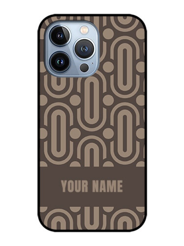 Custom iPhone 13 Pro Custom Glass Phone Case - Captivating Zero Pattern Design