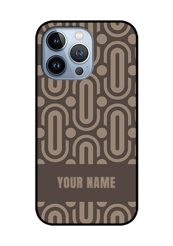 iPhone 13 Pro Custom Glass Phone Case - Captivating Zero Pattern Design