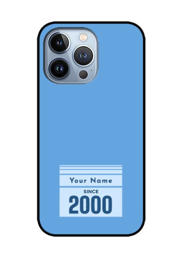 iPhone 13 Pro Custom Glass Mobile Case - Custom Year of birth Design