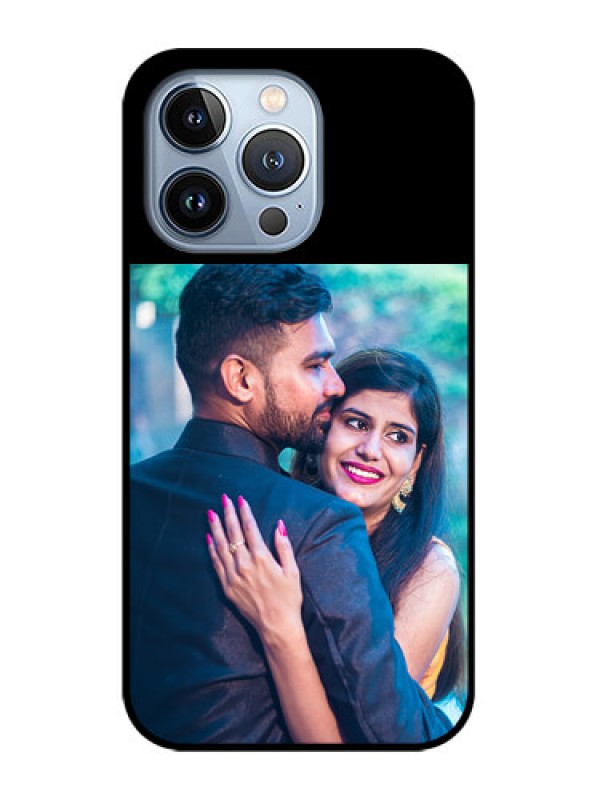 Custom iPhone 13 Pro Custom Glass Phone Case - Upload Full Picture With Custom Color Design