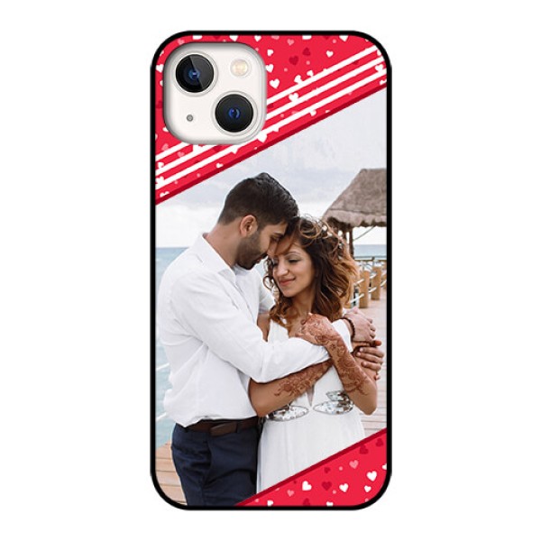 iPhone 13 Custom Glass Mobile Case - Valentines Gift Design