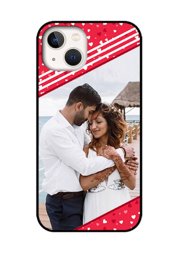 iPhone 13 Custom Glass Mobile Case - Valentines Gift Design