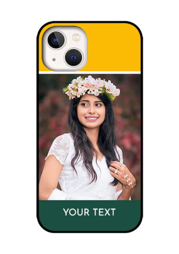 iPhone 13 Photo Printing on Glass Case - Love You Design