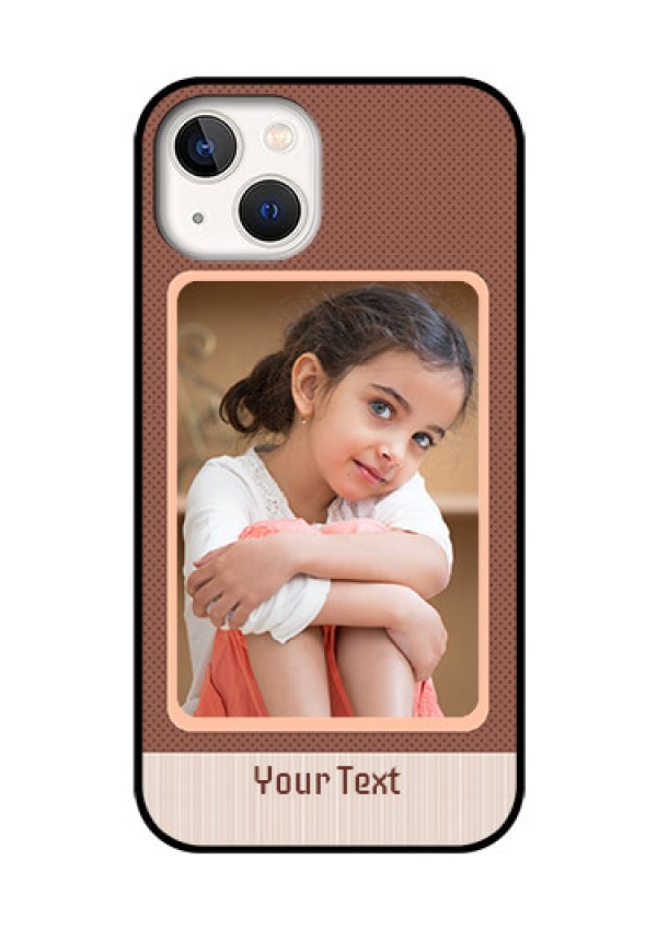 iPhone 13 Custom Glass Phone Case - Simple Pic Upload Design