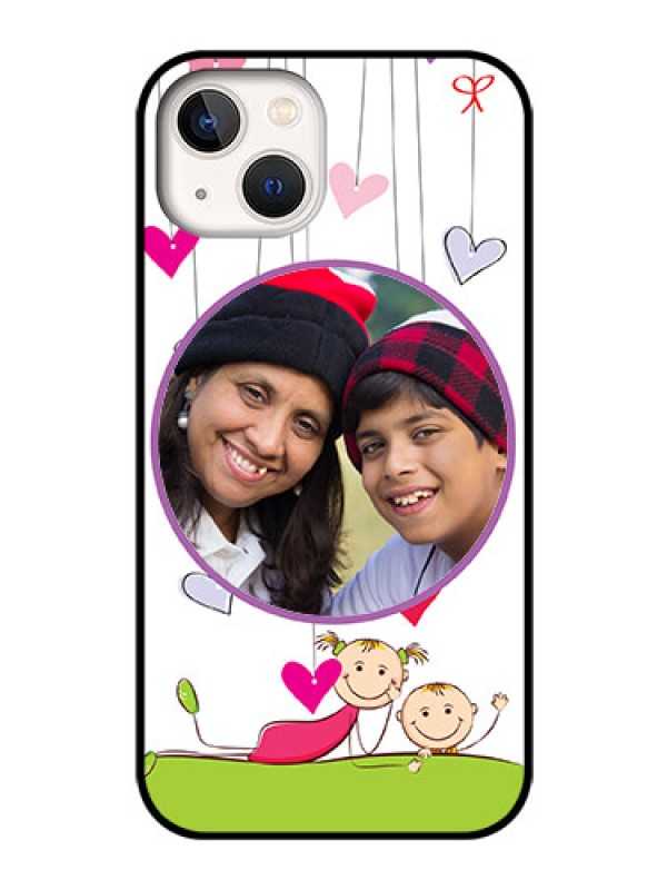 Custom iPhone 13 Photo Printing on Glass Case - Cute Kids Phone Case Design