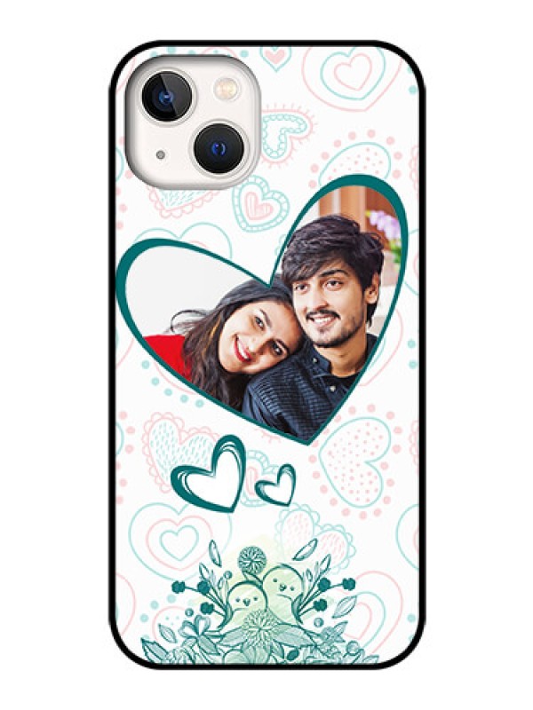 Custom iPhone 13 Photo Printing on Glass Case - Premium Couple Design