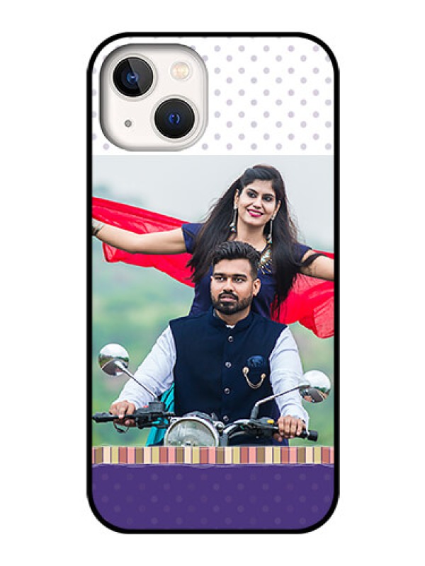 Custom iPhone 13 Photo Printing on Glass Case - Cute Family Design