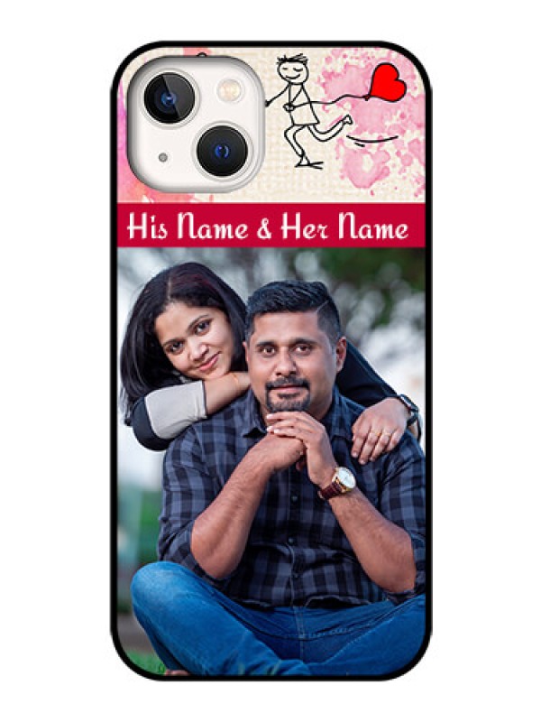 Custom iPhone 13 Photo Printing on Glass Case - You and Me Case Design