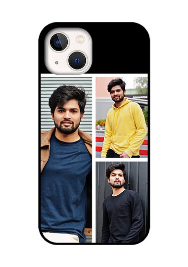 iPhone 13 Photo Printing on Glass Case - Upload Multiple Picture Design