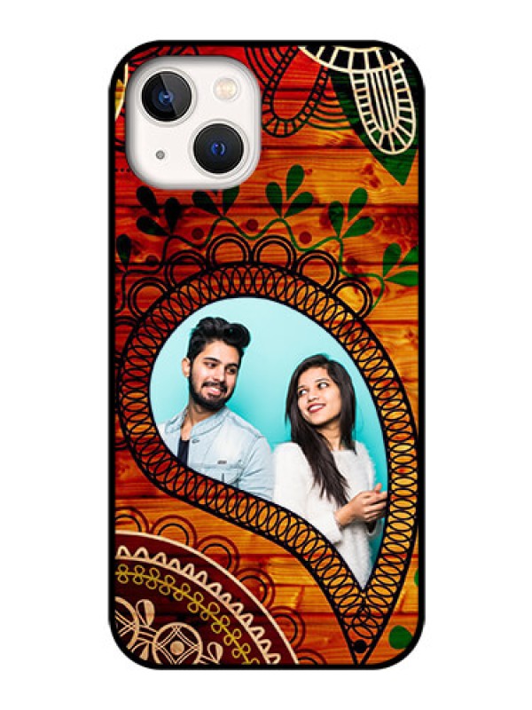 Custom iPhone 13 Personalized Glass Phone Case - Abstract Colorful Design