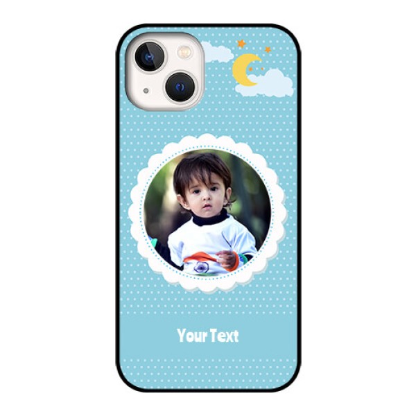 iPhone 13 Personalised Glass Phone Case - Violet Pattern Design iPhone 13 Personalised Glass Phone Case - Violet Pattern Design