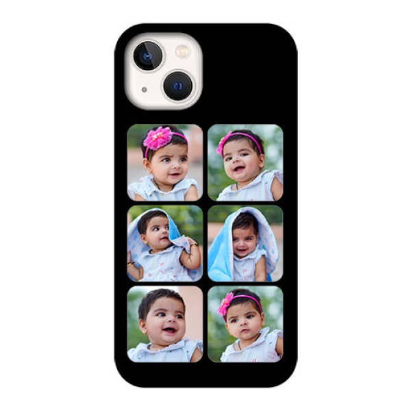iPhone 13 Photo Printing on Glass Case - Multiple Pictures Design