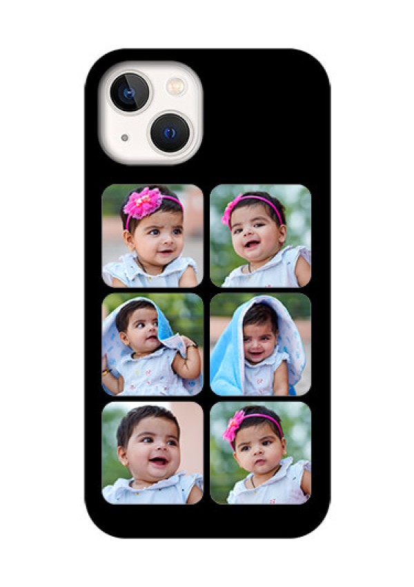 iPhone 13 Photo Printing on Glass Case - Multiple Pictures Design