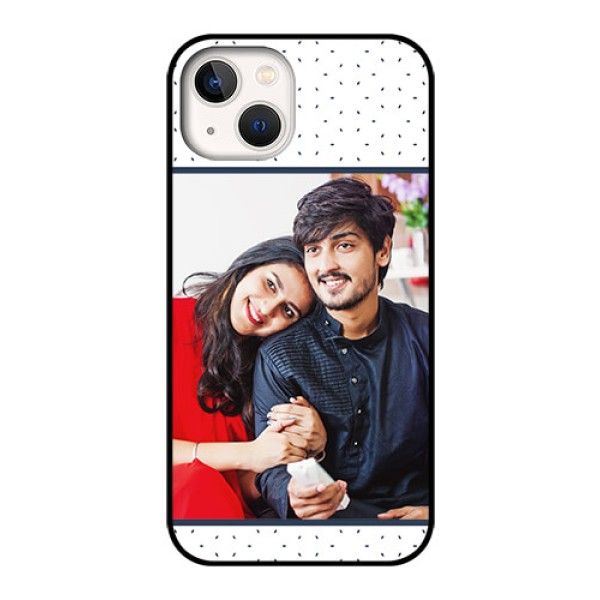iPhone 13 Personalized Glass Phone Case - Premium Dot Design