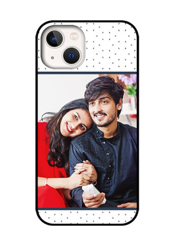 iPhone 13 Personalized Glass Phone Case - Premium Dot Design