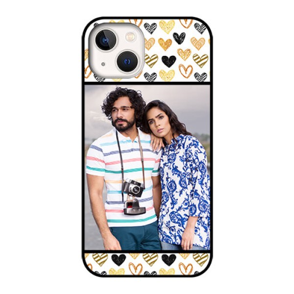 iPhone 13 Photo Printing on Glass Case - Love Symbol Design