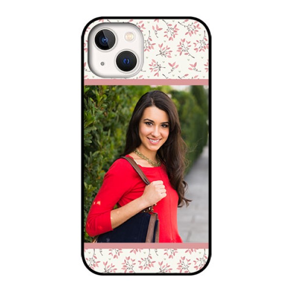 iPhone 13 Custom Glass Phone Case - Premium Floral Design