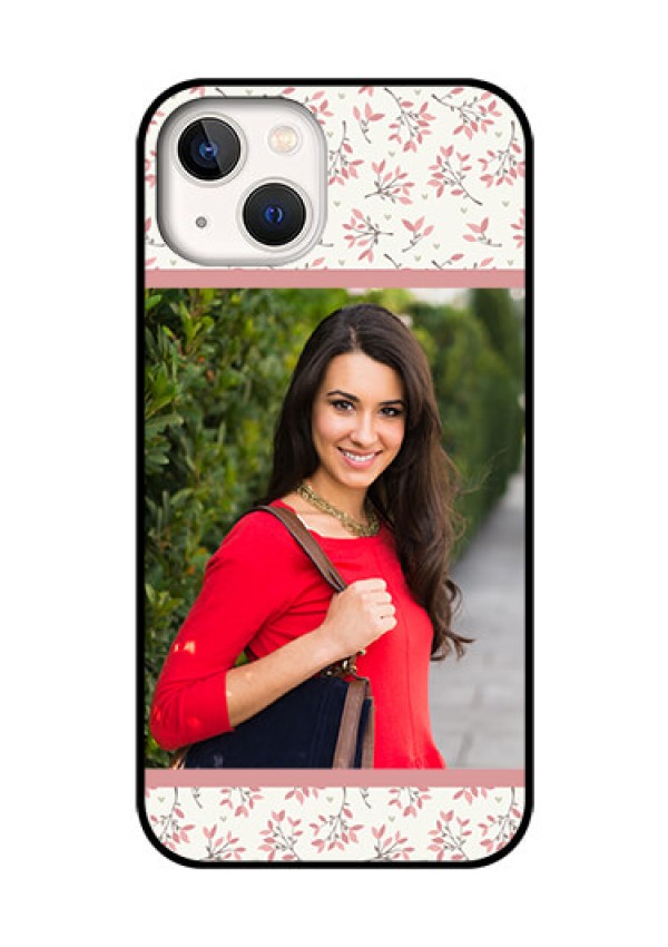 iPhone 13 Custom Glass Phone Case - Premium Floral Design