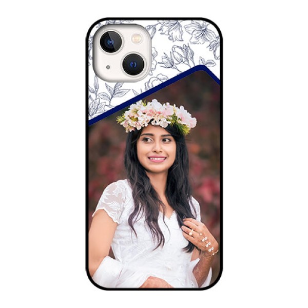 iPhone 13 Personalized Glass Phone Case - Premium Floral Design iPhone 13 Personalized Glass Phone Case - Premium Floral Design