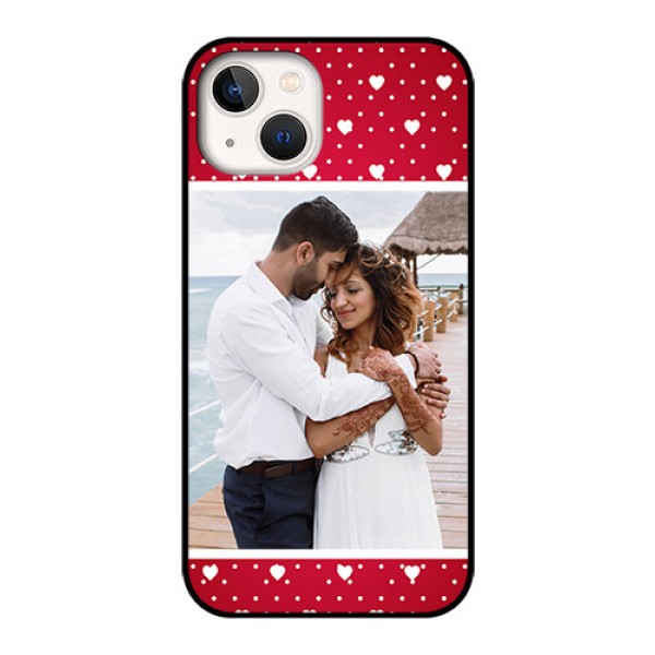 iPhone 13 Photo Printing on Glass Case - Hearts Mobile Case Design iPhone 13 Photo Printing on Glass Case - Hearts Mobile Case Design