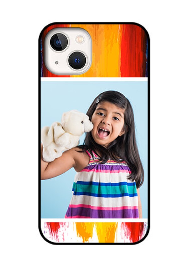 iPhone 13 Personalized Glass Phone Case - Multi Color Design