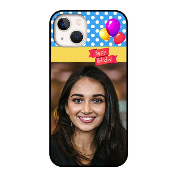 iPhone 13 Custom Glass Mobile Case - Happy Birthday Design