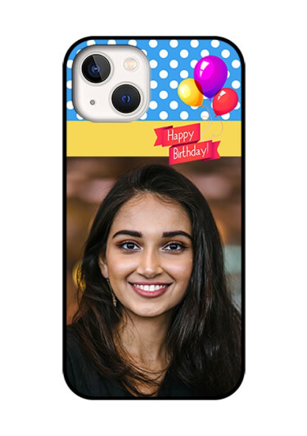 iPhone 13 Custom Glass Mobile Case - Happy Birthday Design