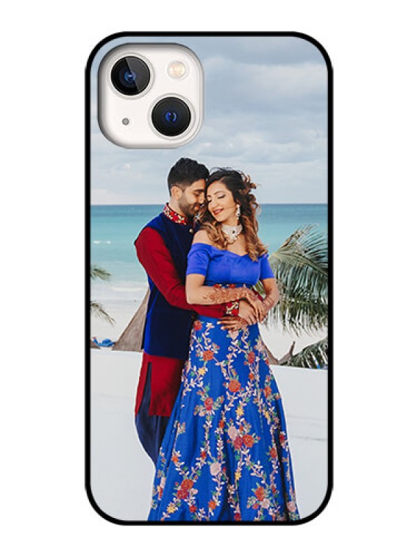 Custom iPhone 13 Photo Printing on Glass Case - Upload Full Picture Design