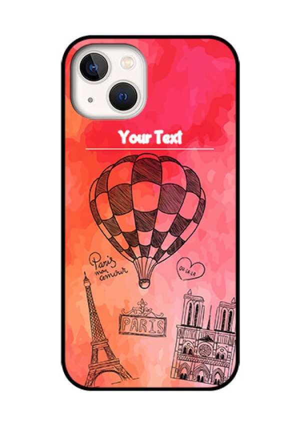iPhone 13 Custom Glass Phone Case - Paris Theme Design