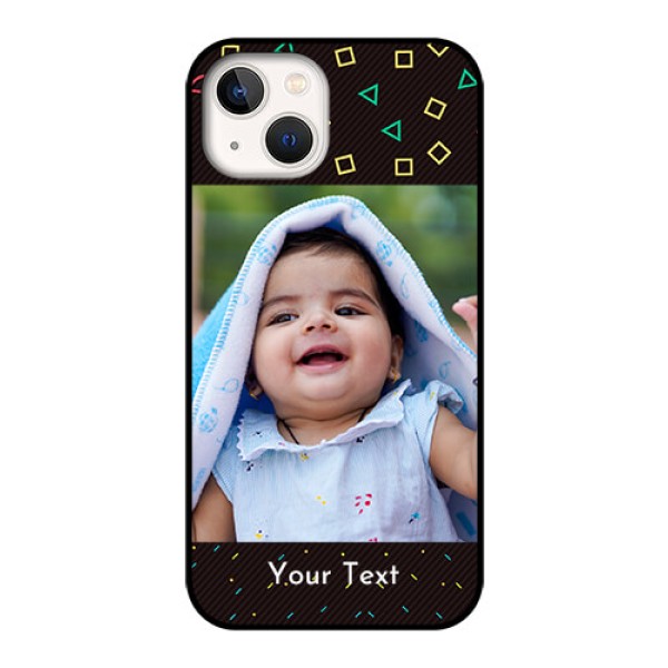 iPhone 13 Custom Glass Phone Case - with confetti birthday design iPhone 13 Custom Glass Phone Case - with confetti birthday design