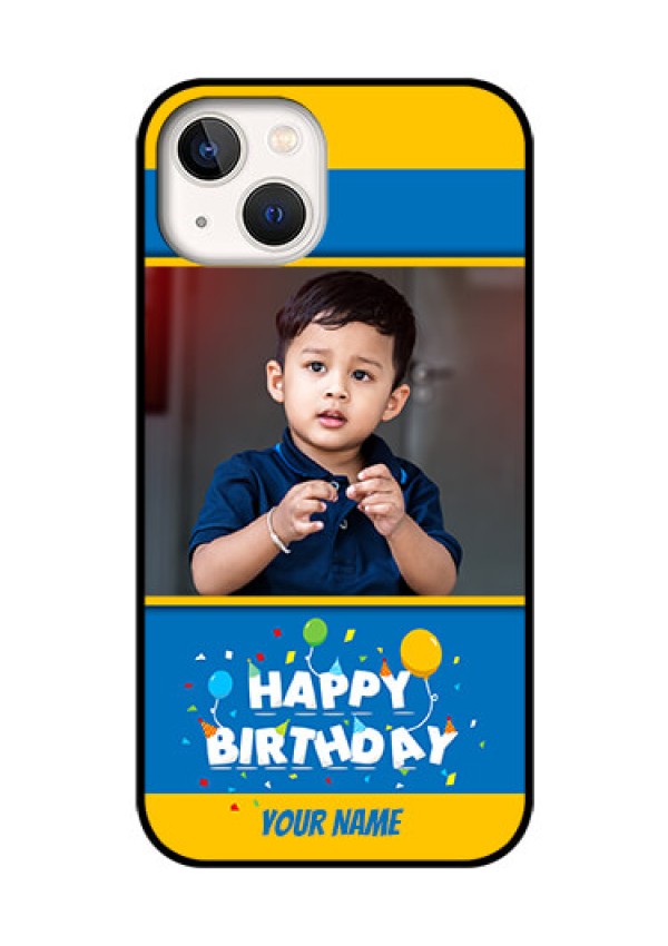 iPhone 13 Custom Glass Mobile Case - Birthday Wishes Design