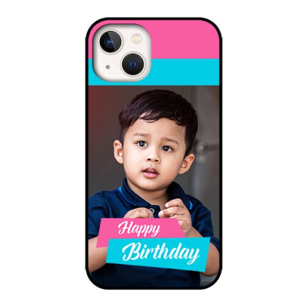 iPhone 13 Personalized Glass Phone Case - Image Holder with 2 Color Design iPhone 13 Personalized Glass Phone Case - Image Holder with 2 Color Design