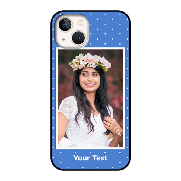 iPhone 13 Photo Printing on Glass Case - Polka dots design