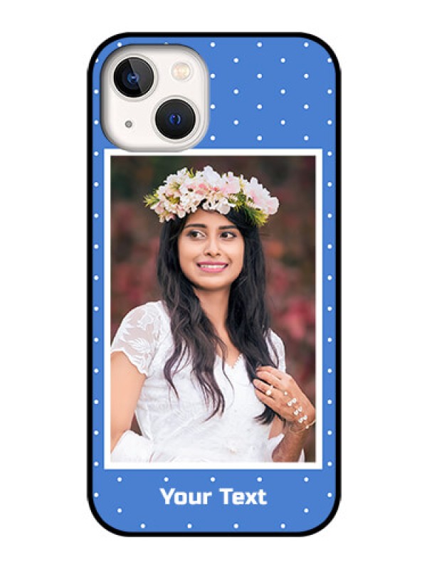 Custom iPhone 13 Photo Printing on Glass Case - Polka dots design