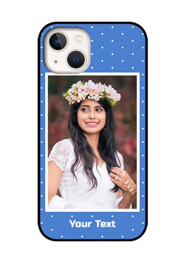 iPhone 13 Photo Printing on Glass Case - Polka dots design