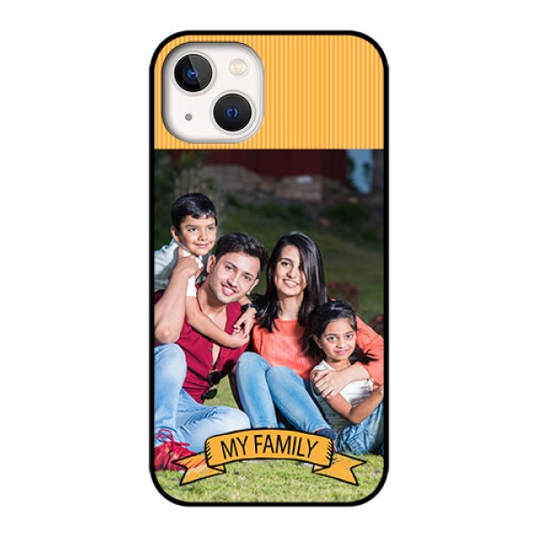 iPhone 13 Custom Glass Phone Case - My Family Design