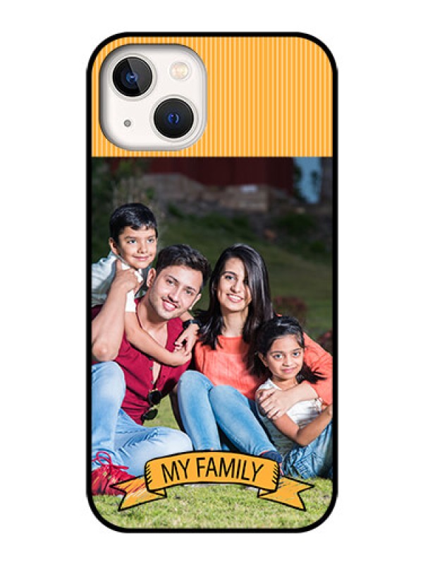 Custom iPhone 13 Custom Glass Phone Case - My Family Design