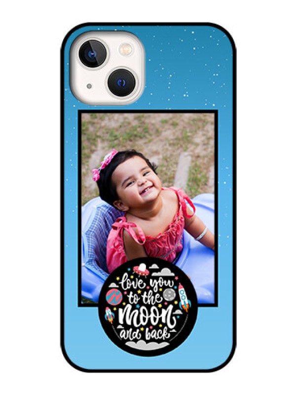 Custom iPhone 13 Custom Glass Mobile Case - Wave Pattern Colorful Design