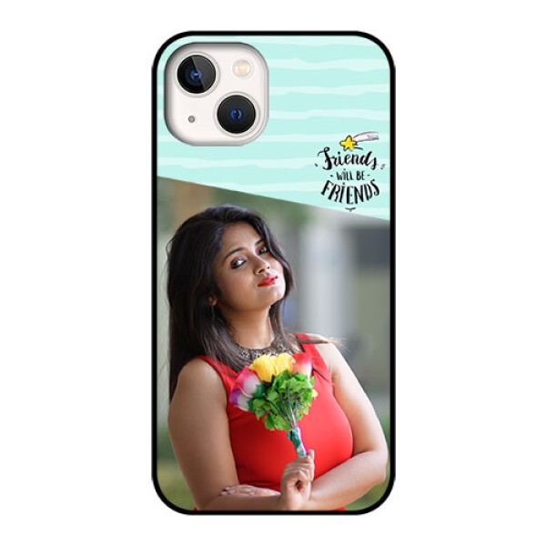 iPhone 13 Custom Glass Phone Case - Friends Picture Icon Design iPhone 13 Custom Glass Phone Case - Friends Picture Icon Design