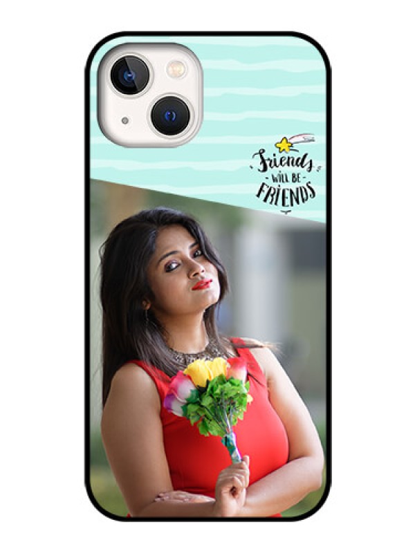 Custom iPhone 13 Custom Glass Phone Case - Friends Picture Icon Design