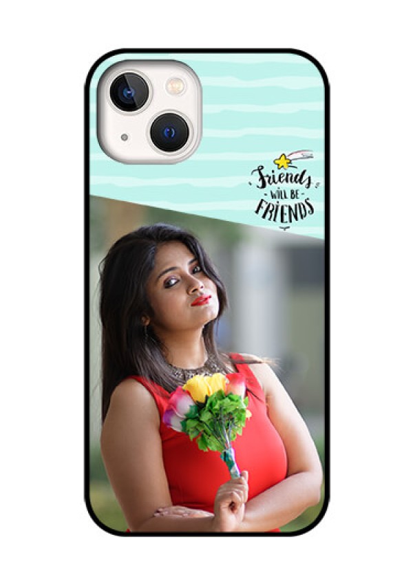iPhone 13 Custom Glass Phone Case - Friends Picture Icon Design