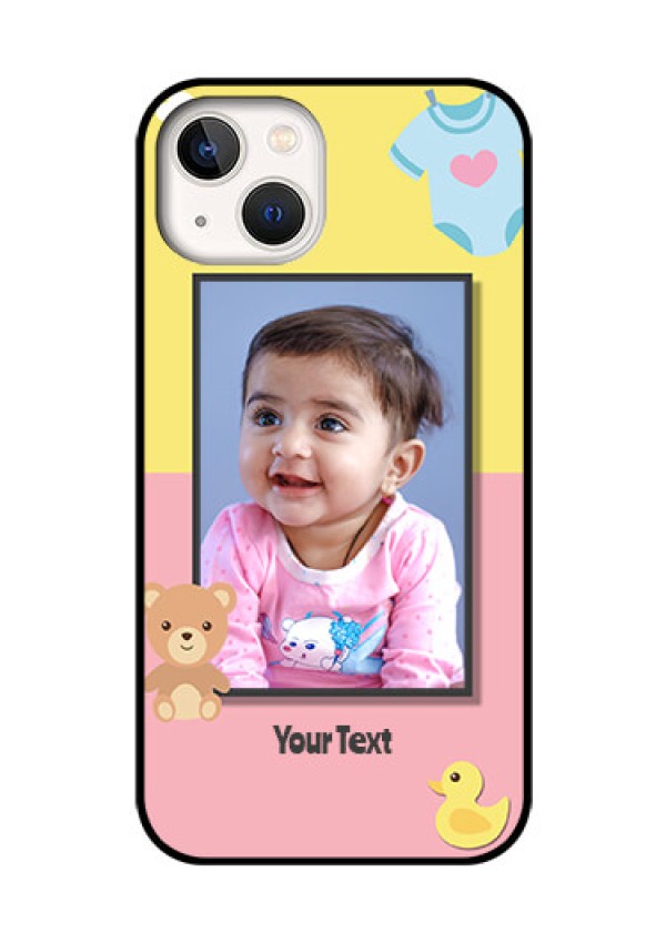 iPhone 13 Photo Printing on Glass Case - Kids 2 Color Design