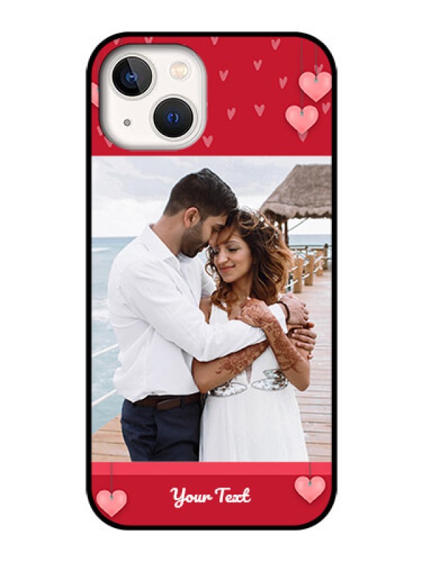 Custom iPhone 13 Custom Glass Phone Case - Valentines Day Design