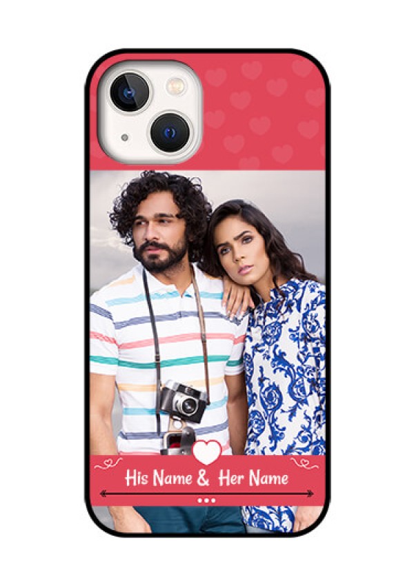 iPhone 13 Photo Printing on Glass Case - Simple Love Design