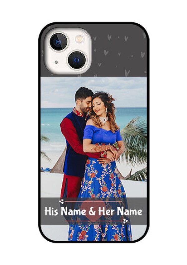 iPhone 13 Custom Glass Mobile Case - Buy Love Design with Photo Online